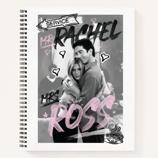 FRIENDS™ | de heer Rachel & mevrouw Ross Notitieboek (Voorkant)