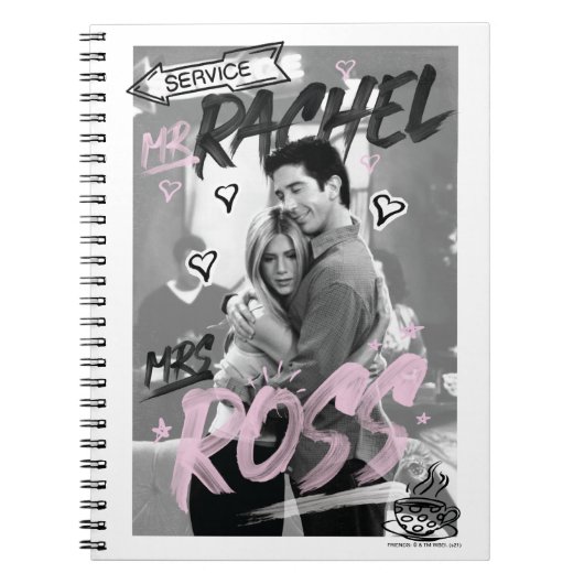 FRIENDS™ | de heer Rachel & mevrouw Ross Notitieboek (Voorkant)
