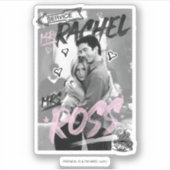 FRIENDS™ | de heer Rachel & mevrouw Ross Sticker (Voorkant)