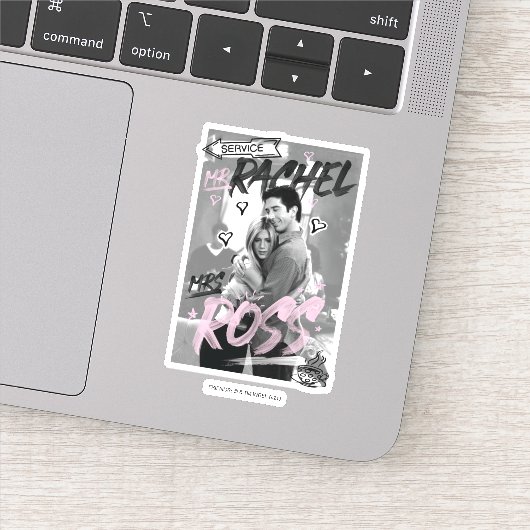 FRIENDS™ | de heer Rachel & mevrouw Ross Sticker (Detail)