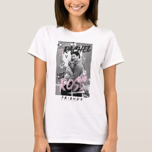 FRIENDS™ | de heer Rachel & mevrouw Ross T-shirt (Voorkant)