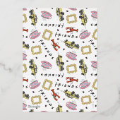 FRIENDS™ | De met de 30e verjaardag Folie Uitnodiging (Achterkant)