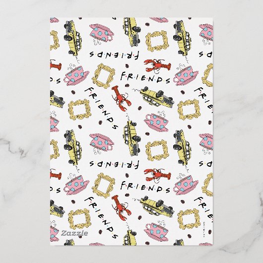 FRIENDS™ | De met de 30e verjaardag Folie Uitnodiging (Achterkant)