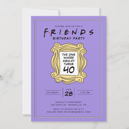 FRIENDS™ | De met de 40e verjaardag Kaart (Voorkant)