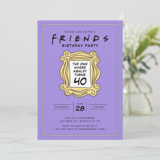 FRIENDS™ | De met de 40e verjaardag Kaart (Staand voorkant)