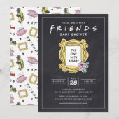 FRIENDS™ | De met het Baby shower van het karton Kaart (Voorkant / Achterkant)