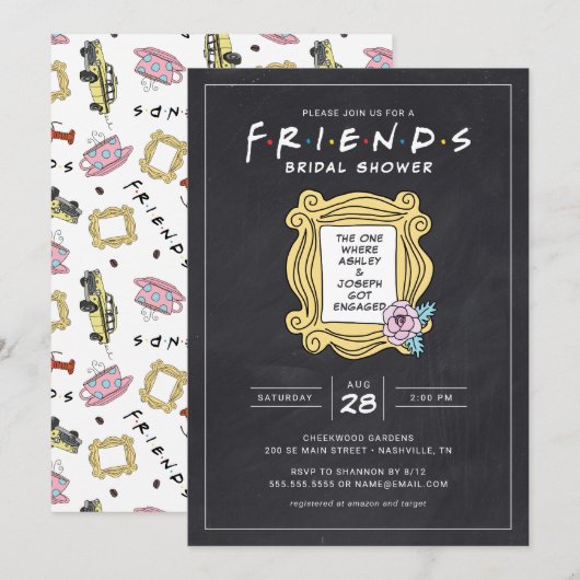 FRIENDS™ de met het Vrijgezellenfeest van het kart Kaart (Voorkant / Achterkant)