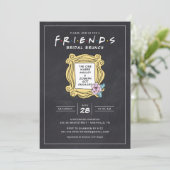 FRIENDS™ De One met de Chalkboard Brunch Shower Kaart (Staand voorkant)