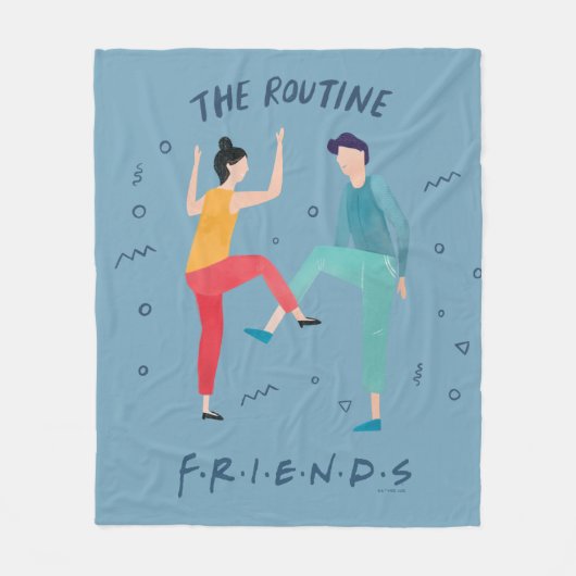 FRIENDS™ | De Routine Fleece Deken (Voorkant)
