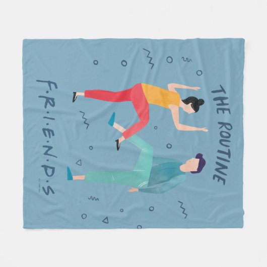 FRIENDS™ | De Routine Fleece Deken (Voorkant (Horizontaal))
