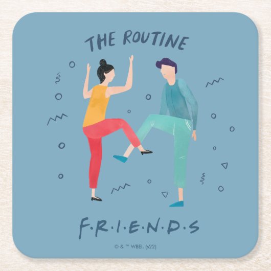 FRIENDS™ | De Routine Kartonnen Onderzetters (Voorkant)