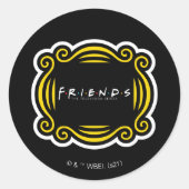 FRIENDS™ De televisieserie Ronde Sticker (Voorkant)