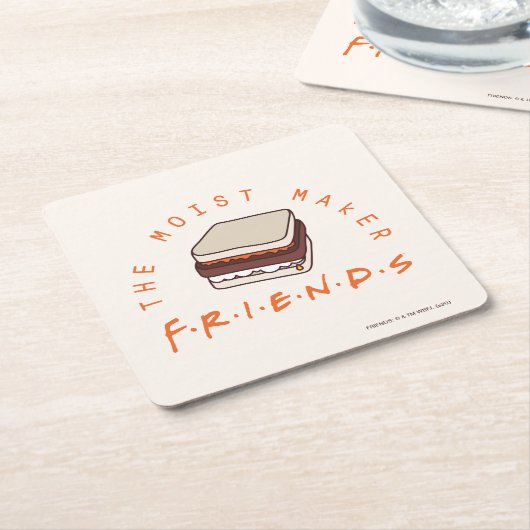 FRIENDS™ | De vochtige maker Kartonnen Onderzetters (Schuin)