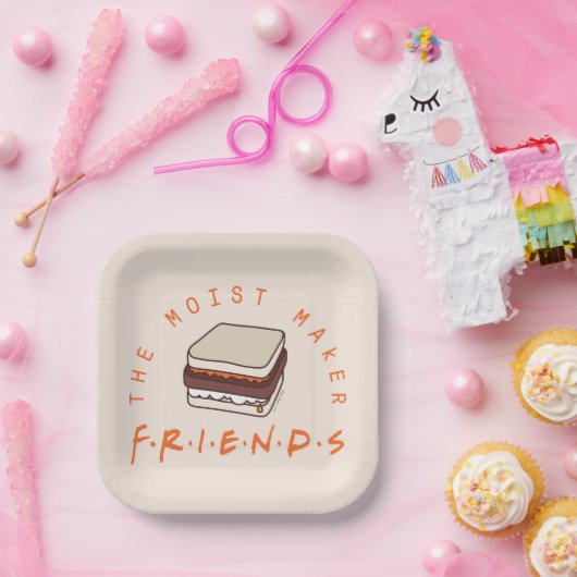 FRIENDS™ | De vochtige maker Papieren Bordje (Feest)