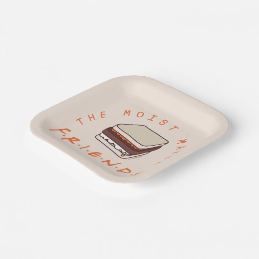 FRIENDS™ | De vochtige maker Papieren Bordje (Gebogen)
