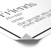 Friends Definition Word Art Poster (Hoek)