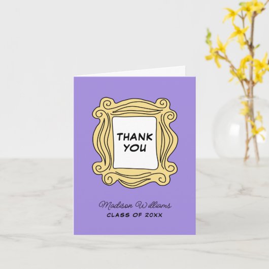 FRIENDS™ Degene met het Afstuderen - Dank je Kaart (Gele Bloem)