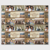 Friends DIY 6 fotocollage jute land BFF Cadeaupapier (Vlak)