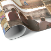 Friends DIY 6 fotocollage jute land BFF Cadeaupapier (Rol Hoek)