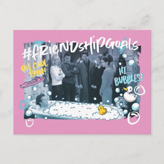 FRIENDS™ | Doelstellingen van vriendschap Uitnodiging Briefkaart (Voorkant)