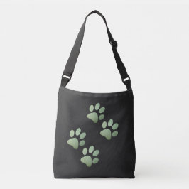 Friends dog sparping light green crossbody tas