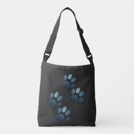 Friends dog sparren donkerblauw crossbody tas