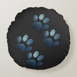 Friends dog sparren donkerblauw rond kussen