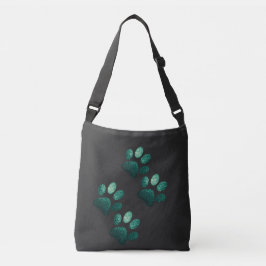 Friends dog sparren donkergroen crossbody tas