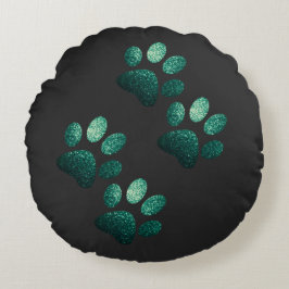 Friends dog sparren donkergroen rond kussen