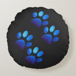 Friends dog sparren helder blauw rond kussen