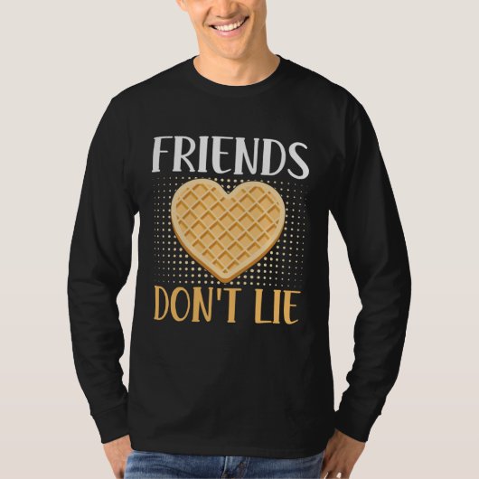 Friends Don t Lie Waffle Nut  Costumes Waffles T-shirt (Voorkant)