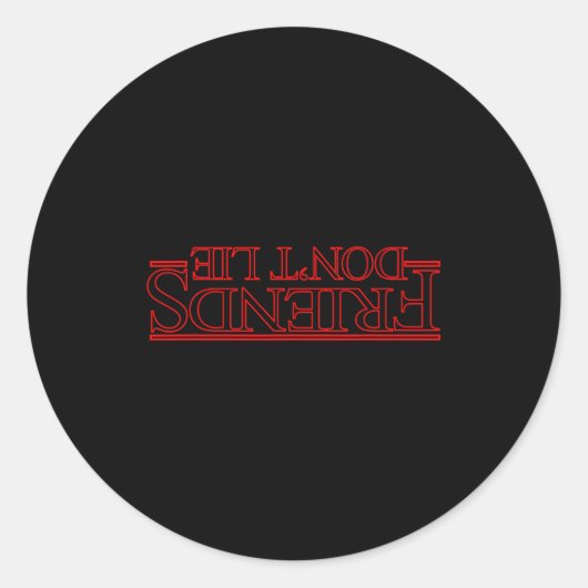 Friends Don't Lie Ide Down  Ronde Sticker (Voorkant)