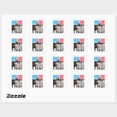 FRIENDS™ | DRAAI DRAAI DRAAI Citaat Vierkante Sticker (Vel)
