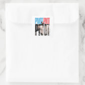 FRIENDS™ | DRAAI DRAAI DRAAI Citaat Vierkante Sticker (Tas)