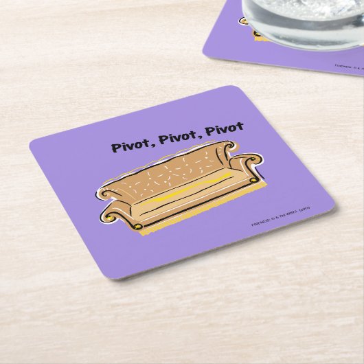 FRIENDS™ | Draaien Kartonnen Onderzetters (Schuin)