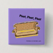 FRIENDS™ | Draaien Vierkante Button 5,1 Cm (Voorkant)