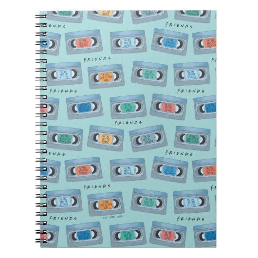 FRIENDS™ | Een met een videotapatroon Notitieboek (Voorkant)