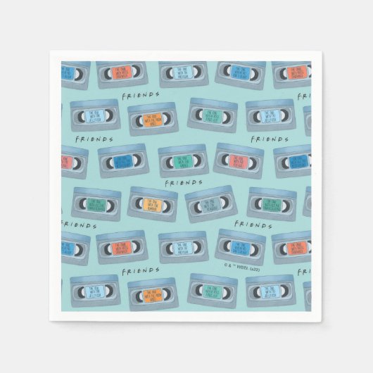 FRIENDS™ | Een met een videotapatroon Servet (Voorkant)