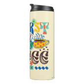FRIENDS™ | Eerst Koffie Fel Grafisch Thermosbeker (Geroteerd rechts)