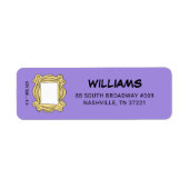 FRIENDS™ | Etiket Afstuderen Peepgat Lijst (Voorkant)