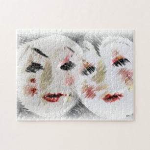 Friends Face Facing Abstract Legpuzzel
