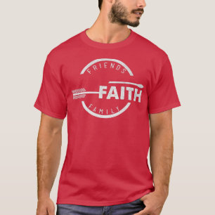 Friends Faith en Family Christelijk T-shirt