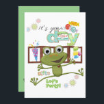 Friends Family Frog Happy Birthday Uitnodiging<br><div class="desc">Uitnodigingen en briefings > Uitnodigingen en aankondigingen > Uitnodigingen en briefings op zaterdag > Uitnodigingen en aankondigingen > Uitnodigingen en briefings > Uitnodigingen en briefings > Vertrouwdag > Eerste verjaardag > Uitnodigingen en artikelen op feestdag > Uitnodigingen en aankondigingen > Vertrouwdag > 21e verjaardag cement > Birthday > 30th Birthday...</div>