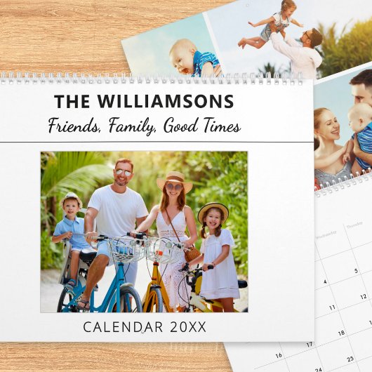 Friends, Family, Good Times - Photo Collage Custom Kalender