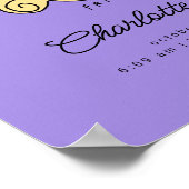 FRIENDS™ Floral Afbeelding Lijst | Baby geboortela Poster (Hoek)