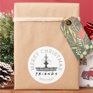 FRIENDS™-fontein Christmas Gift Label