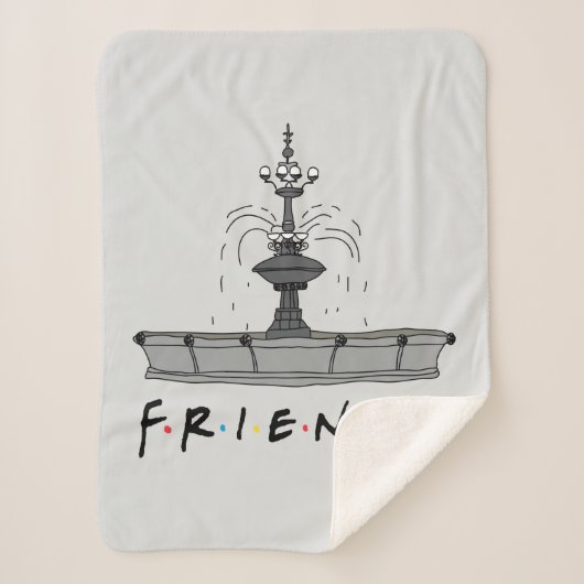 FRIENDS™ Fontein Sherpa Deken (Voorkant)