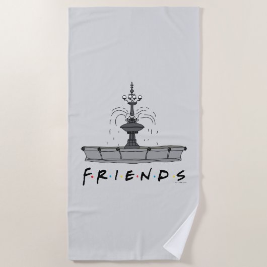 FRIENDS™ Fontein Strandlaken (Voorkant)