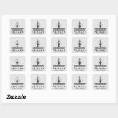 FRIENDS™ Fontein Vierkante Sticker (Vel)