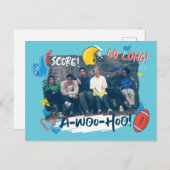 FRIENDS™ | FOOTBALL UITNODIGING BRIEFKAART (Voorkant / Achterkant)